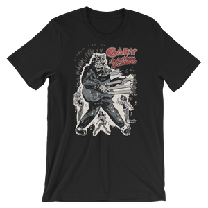 GARY THE WEREWOLF - Silver/Red "Rockin' Gary" T-shirt in Various Colors