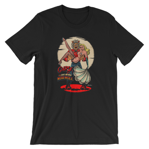 GARY THE WEREWOLF - Blonde "Showgirl" T-shirt in Black