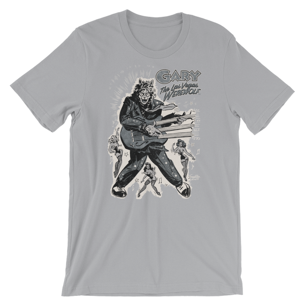 GARY THE WEREWOLF - Silver "Rockin' Gary" T-shirt in Various Colors