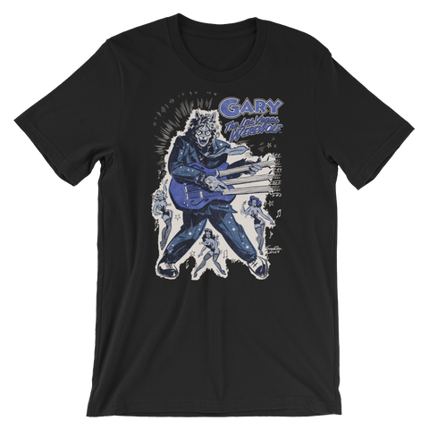 GARY THE WEREWOLF - Blue "Rockin' Gary" T-shirt in Various Colors