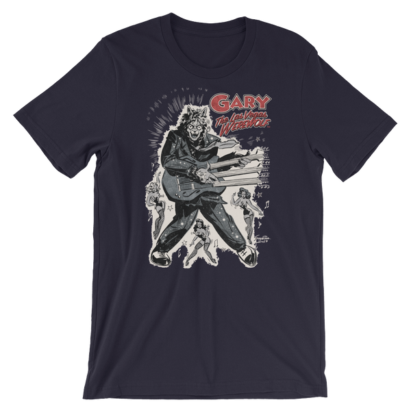 GARY THE WEREWOLF - Silver/Red "Rockin' Gary" T-shirt in Various Colors