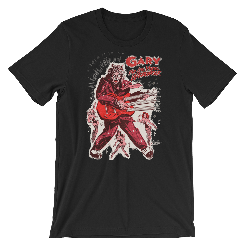 GARY THE WEREWOLF - Red "Rockin' Gary" T-shirt in Various Colors