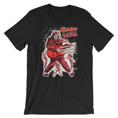 GARY THE WEREWOLF - Red "Rockin' Gary" T-shirt in Various Colors