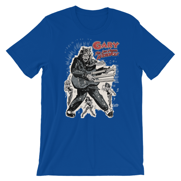 GARY THE WEREWOLF - Silver/Red "Rockin' Gary" T-shirt in Various Colors