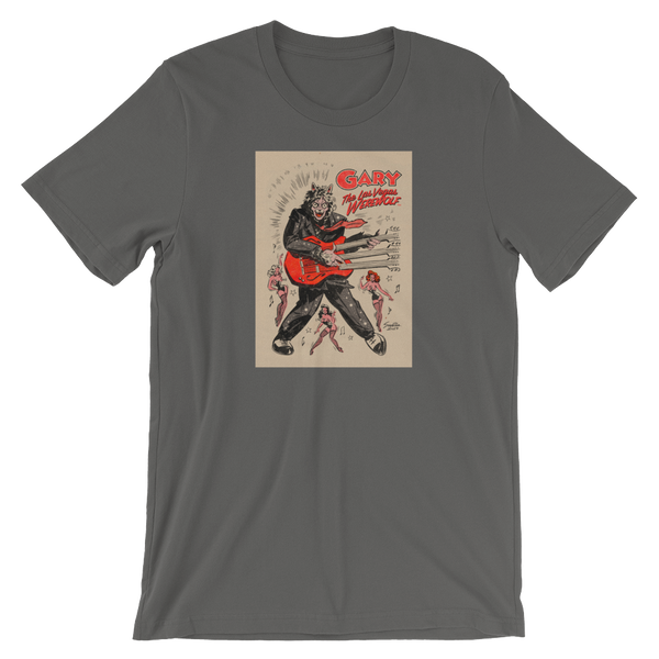 GARY THE WEREWOLF - Tan Original "Rockin’ Gary" T-Shirt in Various Colors