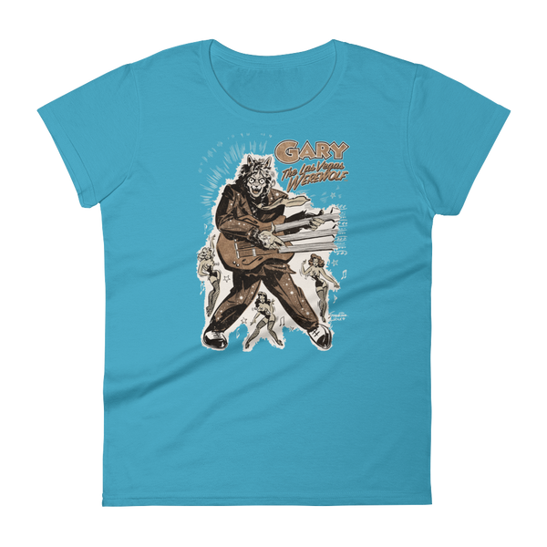 GARY THE WEREWOLF - Bronze "Rockin' Gary" Women's Babydoll T-shirt in Various Colors