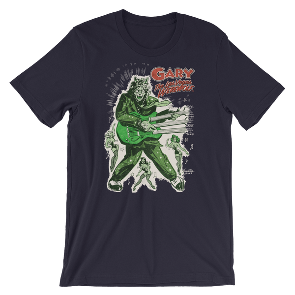 GARY THE WEREWOLF - Bright Green "Rockin' Gary" T-shirt in Various Colors