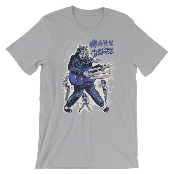 GARY THE WEREWOLF - Blue "Rockin' Gary" T-shirt in Various Colors