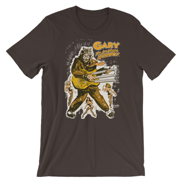 GARY THE WEREWOLF - Gold "Rockin' Gary" T-shirt in Various Colors