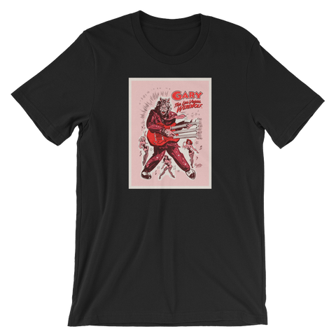 GARY THE WEREWOLF - Pink Original "Rockin’ Gary" T-Shirt in Black