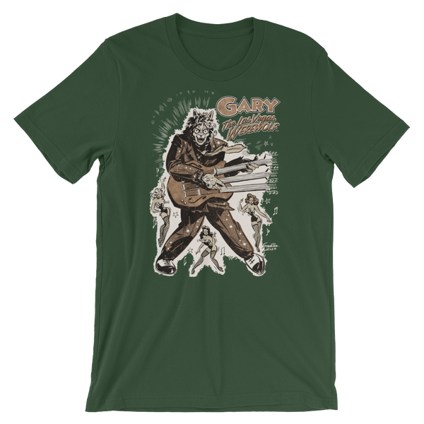 GARY THE WEREWOLF - Bronze "Rockin' Gary" T-shirt in Various Colors