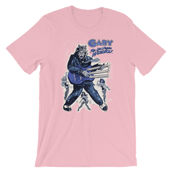 GARY THE WEREWOLF - Blue "Rockin' Gary" T-shirt in Various Colors