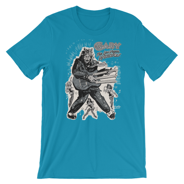 GARY THE WEREWOLF - Silver "Rockin' Gary" T-shirt in Various Colors