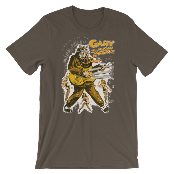 GARY THE WEREWOLF - Gold "Rockin' Gary" T-shirt in Various Colors