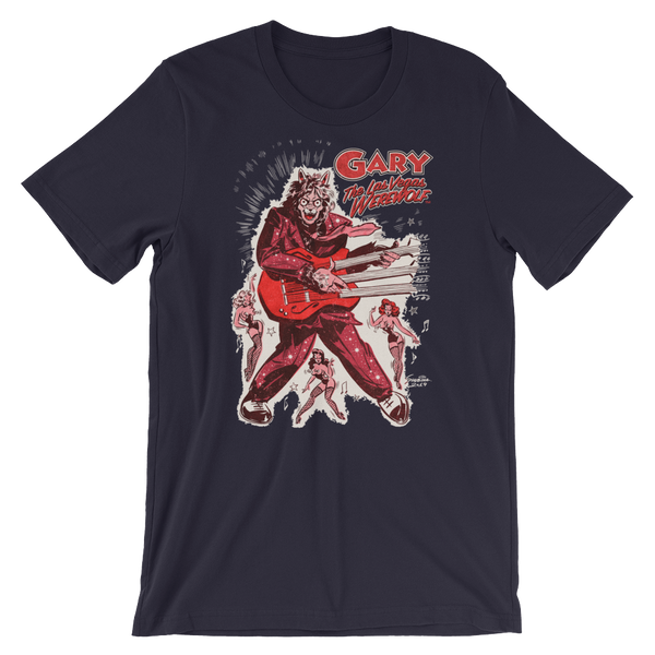 GARY THE WEREWOLF - Red "Rockin' Gary" T-shirt in Various Colors