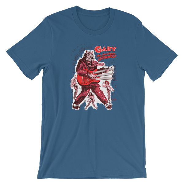 GARY THE WEREWOLF - Pink/Red "Rockin’ Gary" T-Shirt in Various Colors