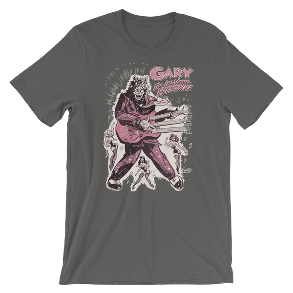 GARY THE WEREWOLF - Pink "Rockin' Gary" T-shirt in Various Colors