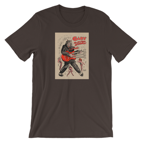 GARY THE WEREWOLF - Tan Original "Rockin’ Gary" T-Shirt in Various Colors