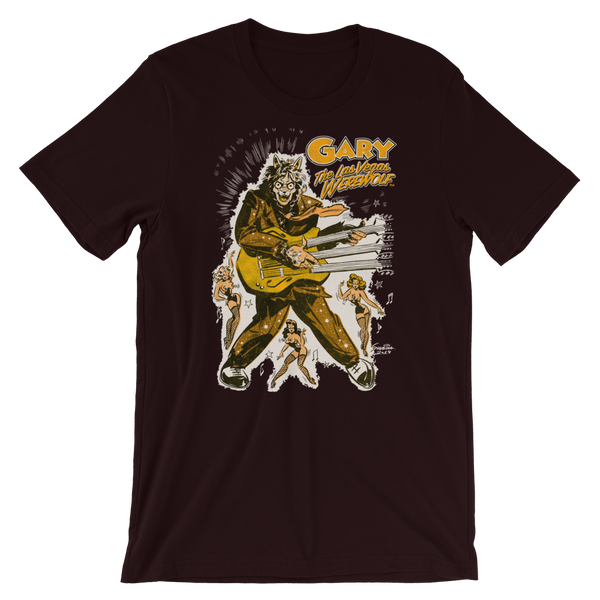 GARY THE WEREWOLF - Gold "Rockin' Gary" T-shirt in Various Colors