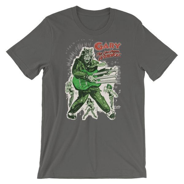 GARY THE WEREWOLF - Bright Green "Rockin' Gary" T-shirt in Various Colors