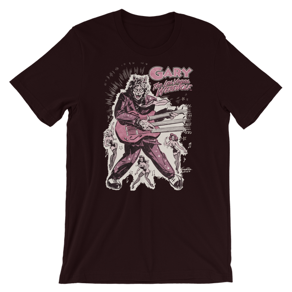 GARY THE WEREWOLF - Pink "Rockin' Gary" T-shirt in Various Colors