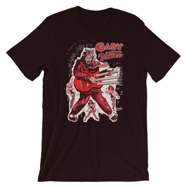 GARY THE WEREWOLF - Red "Rockin' Gary" T-shirt in Various Colors