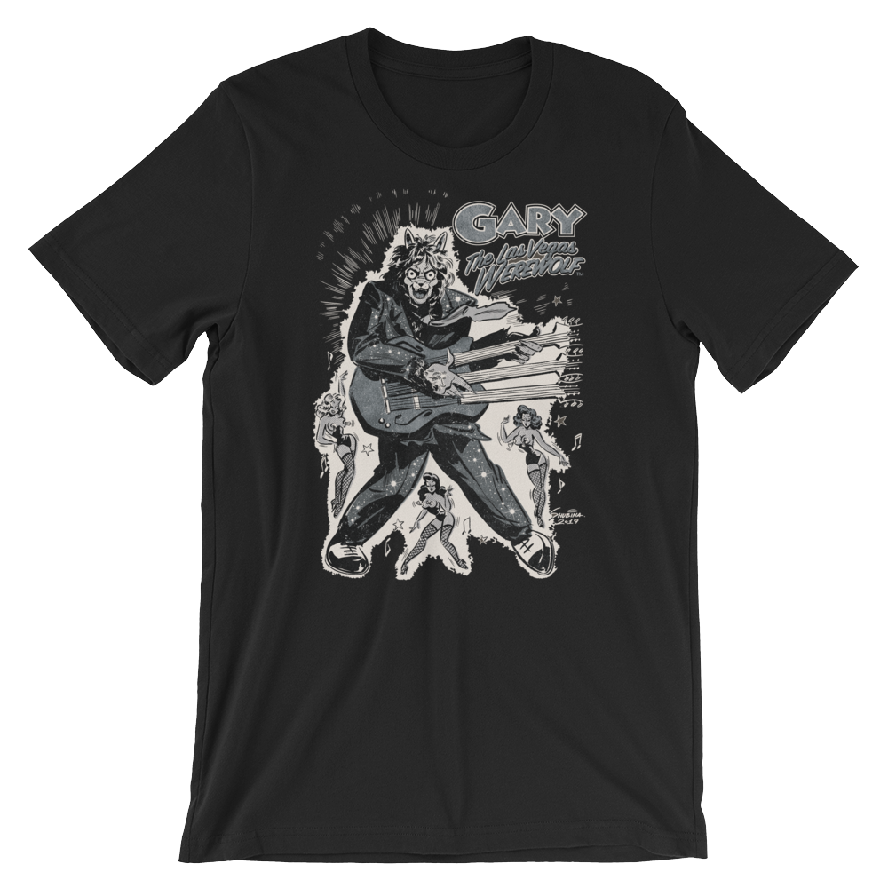 GARY THE WEREWOLF - Silver "Rockin' Gary" T-shirt in Various Colors