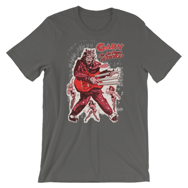 GARY THE WEREWOLF - Red "Rockin' Gary" T-shirt in Various Colors