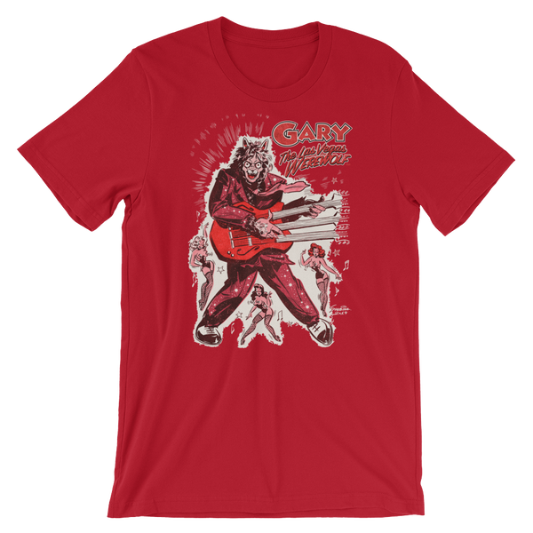 GARY THE WEREWOLF - Red "Rockin' Gary" T-shirt in Various Colors