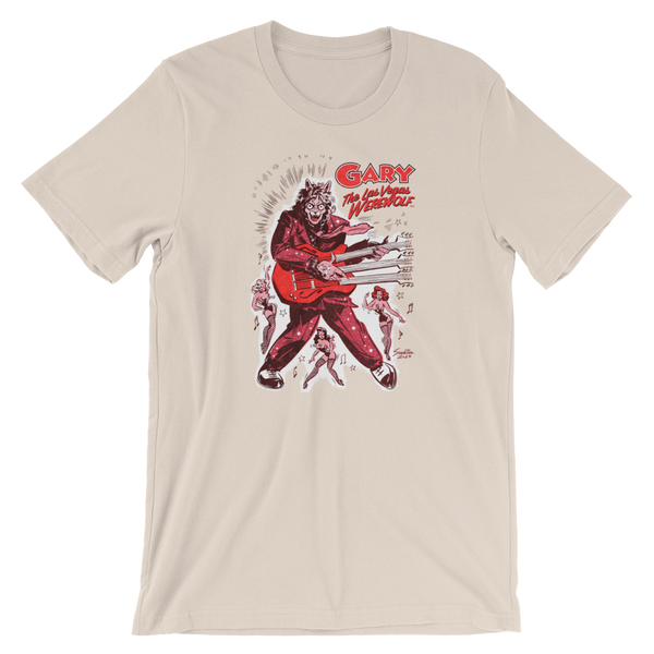 GARY THE WEREWOLF - Pink/Red "Rockin’ Gary" T-Shirt in Various Colors