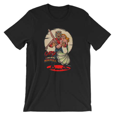 GARY THE WEREWOLF - Redhead "Showgirl" T-shirt in Black