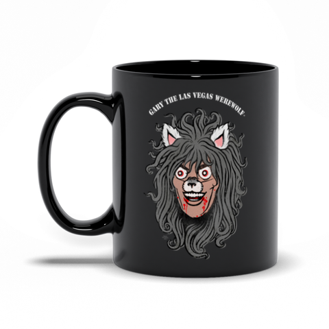 GARY THE WEREWOLF - Orig. Gary Face Logo - Black Mugs