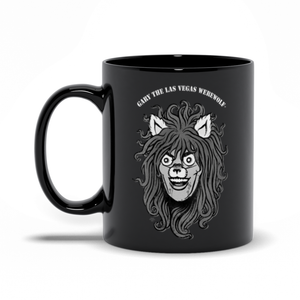 GARY THE WEREWOLF - B&W Gary Face Logo - Black Mugs