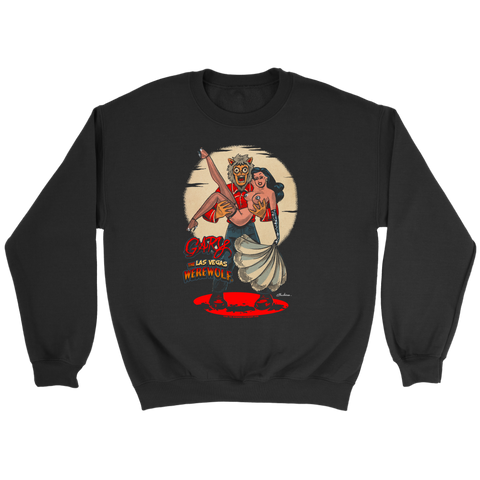 GARY THE WEREWOLF - Black Haired Showgirl Sweatshirt in Black