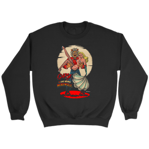 GARY THE WEREWOLF - Blonde Showgirl Sweatshirt in Black