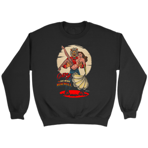 GARY THE WEREWOLF - Brunette Showgirl Sweatshirt in Black