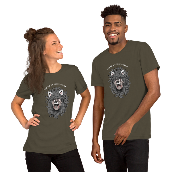 GARY THE WEREWOLF - Faded Gary Face Logo - Unisex T-shirt in Dark Colors