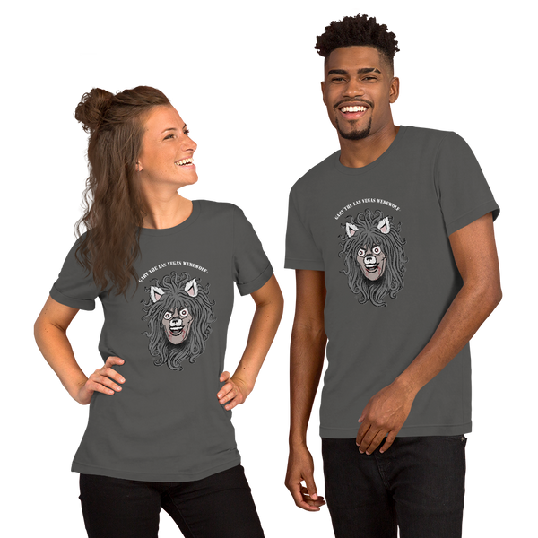 GARY THE WEREWOLF - Faded Gary Face Logo - Unisex T-shirt in Dark Colors