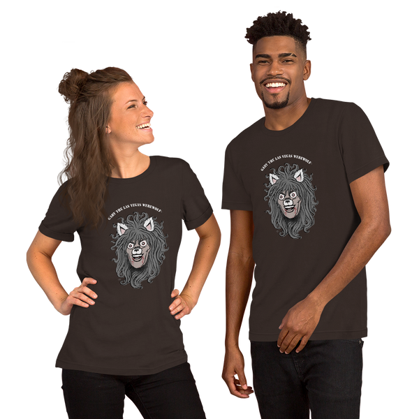 GARY THE WEREWOLF - Faded Gary Face Logo - Unisex T-shirt in Dark Colors