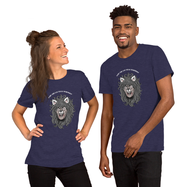 GARY THE WEREWOLF - Faded Gary Face Logo - Unisex T-shirt in Dark Colors