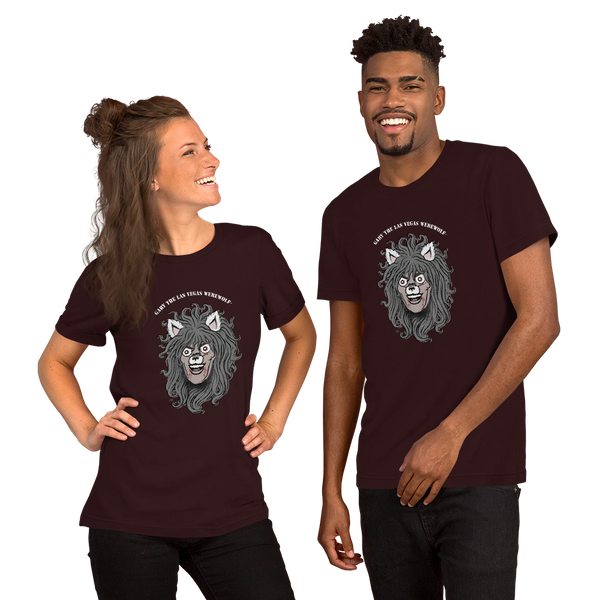 GARY THE WEREWOLF - Faded Gary Face Logo - Unisex T-shirt in Dark Colors