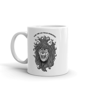 GARY THE WEREWOLF - B&W Gary Face Logo - White Mug