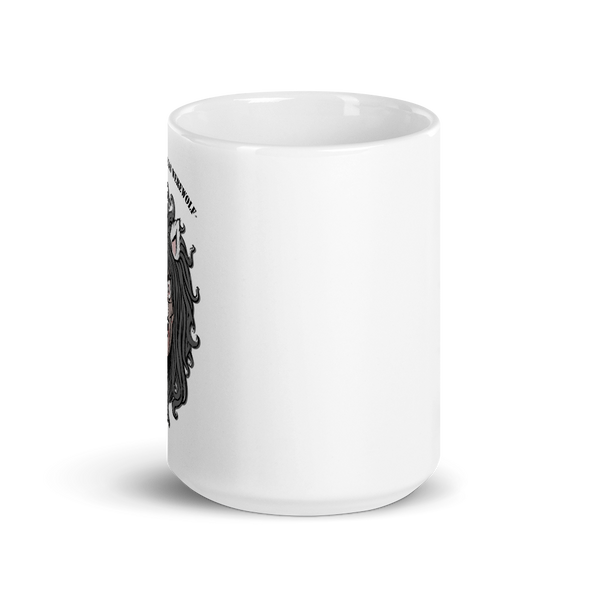 GARY THE WEREWOLF - Faded Gary Face Logo - White Mug