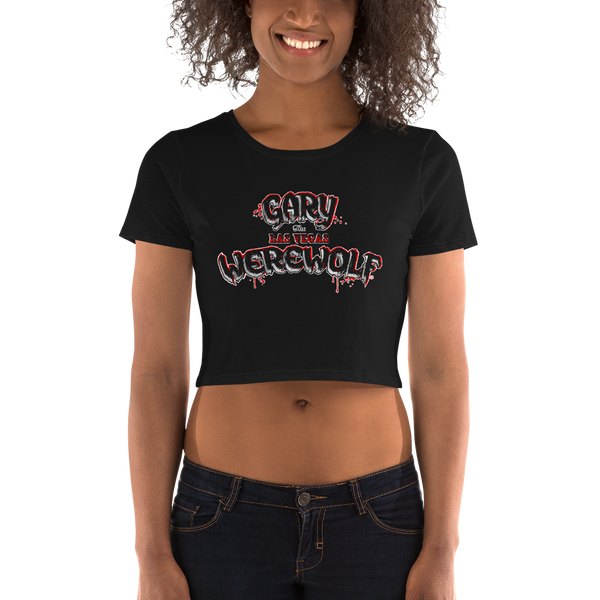 GARY THE WEREWOLF - Moonless Logo - Women’s Crop Tee