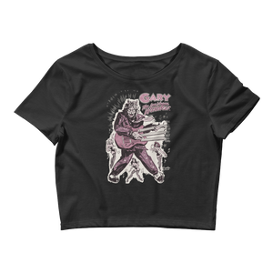 GARY THE WEREWOLF - Pink Rockin' Gary - Women’s Crop Tee