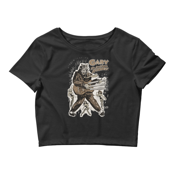 GARY THE WEREWOLF - Bronze Rockin' Gary - Women’s Crop Tee