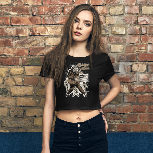 GARY THE WEREWOLF - Bronze Rockin' Gary - Women’s Crop Tee