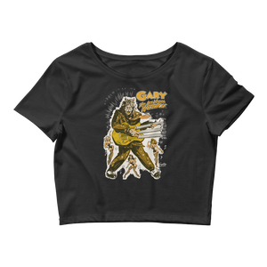 GARY THE WEREWOLF - Gold Rockin' Gary - Women’s Crop Tee