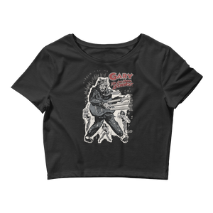 GARY THE WEREWOLF - Silver Rockin' Gary - Women’s Crop Tee