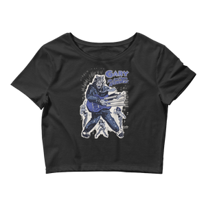 GARY THE WEREWOLF - Blue Rockin' Gary - Women’s Crop Tee